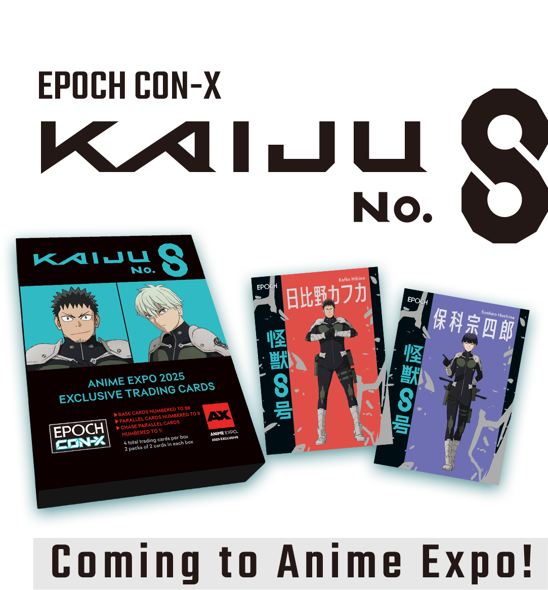 EPOCH TRADING CARDS EPOCH CON-X KAIJU No.8 Coming to Anime Expo!